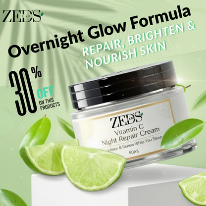 Vitamin C Night Repair Cream – Brighten & Renew While You Sleep (50ml)